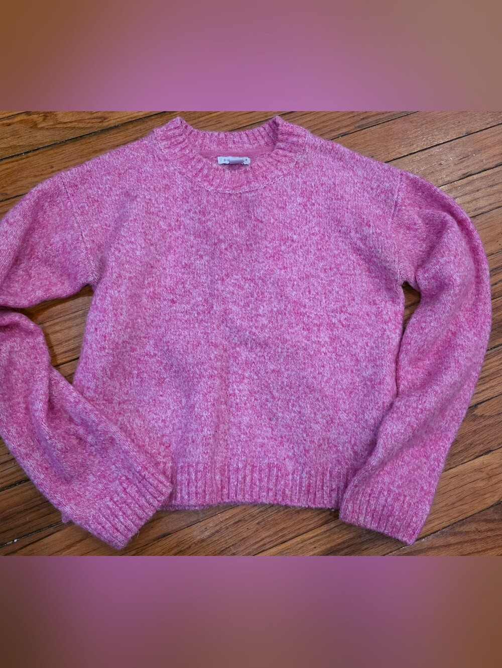 Primark Pink Marled Crewneck Sweater